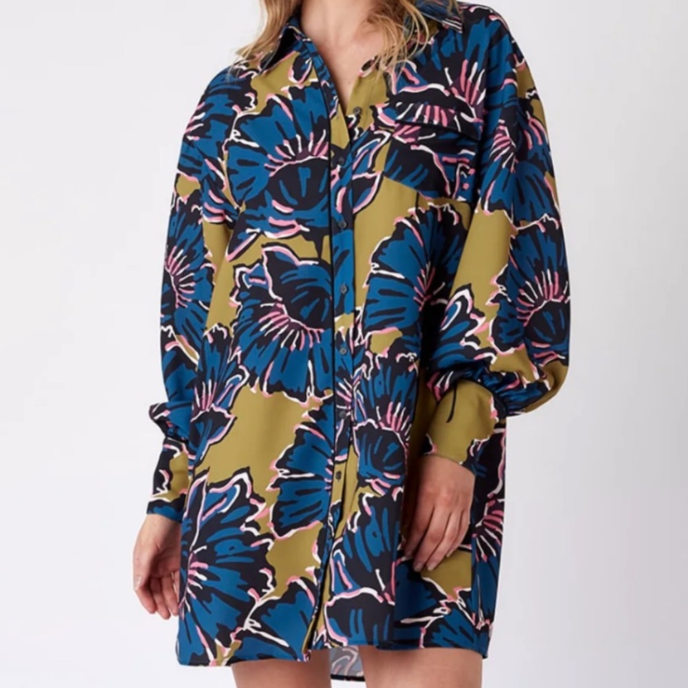 CROSBY by Mollie Burch Crawford Dress - Marigold - Women's Mini - M Medium $278